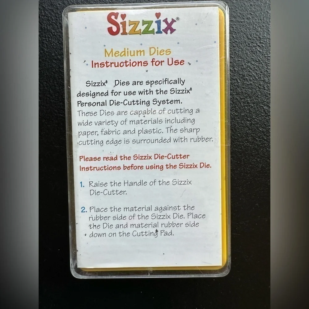2 sizzix medium dies